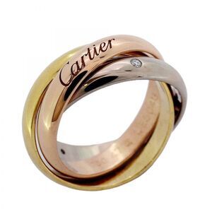 Cartier Ring Trinity Classic Model 18K Yellow Gold Yellow Gold 18K White Gold